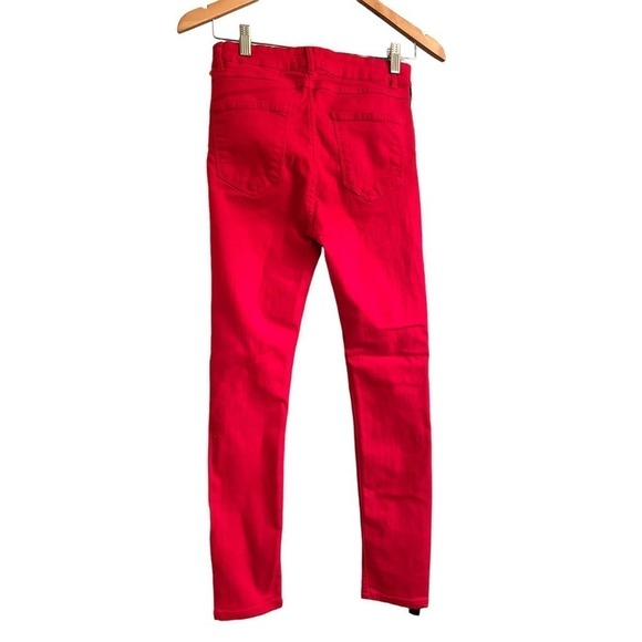 Zara Women's Premium Denim High Waisted Skinny Side Stripe Ankle Jeans Size 26 - Picture 4 of 8